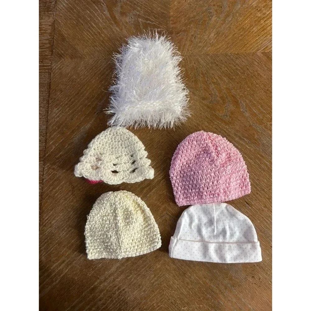 Baby girl hat and bunting bundle